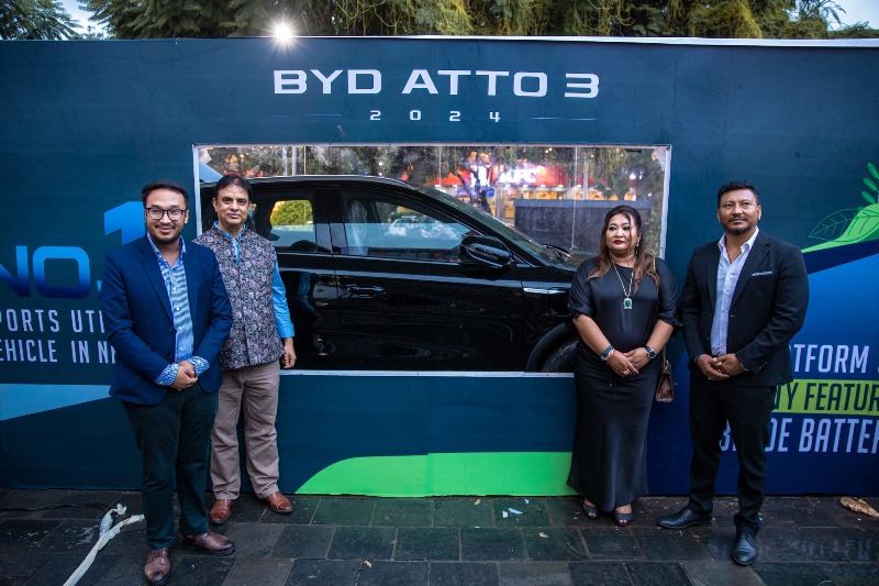 2024 version BYD Atto 3 in Nepal